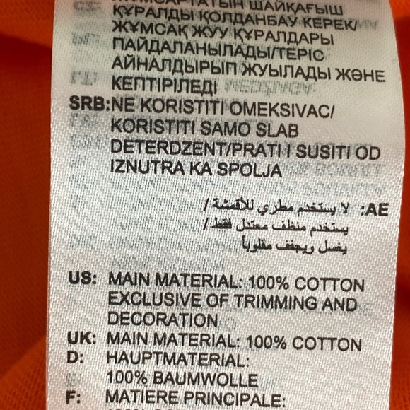 Adidas Men’s Semi Impact Orange Long Sleeved T-Shirt Size L NWT - Picture 4 of 4